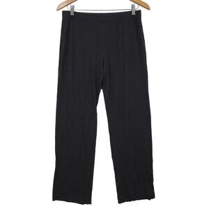 Hanro Pajama Pants Womens Small Charcoal Gray Loungewear Sleepwear Cozy Basic